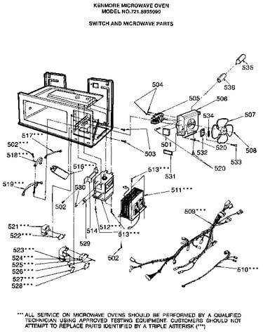 Magnetron and transformer parts