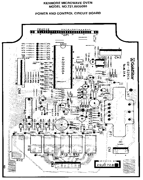 POWER AND CONTROL CIRCUIT BOARD