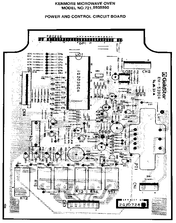 POWER AND CONTROL CIRCUIT BOARD