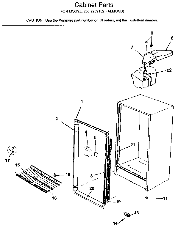 Cabinet parts