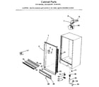 Kenmore 2539232282 cabinet parts diagram