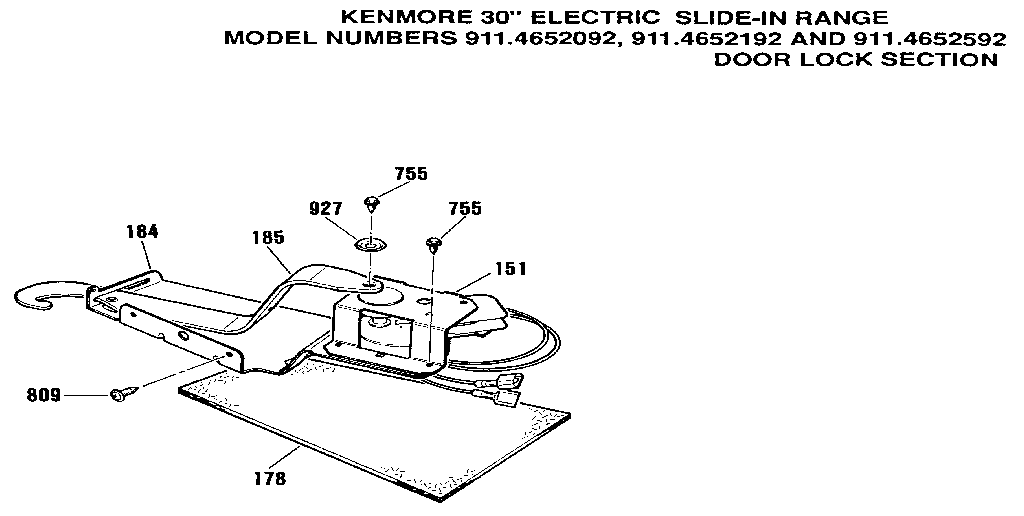 Door lock section