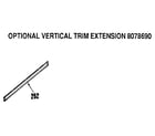 Kenmore 9114652592 optional vertical trim extension diagram