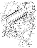 Motor and walking belt assembly
