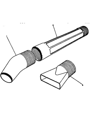Blower tube assembly