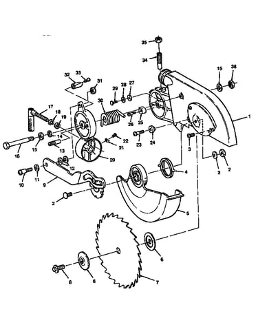 Upper guard assembly