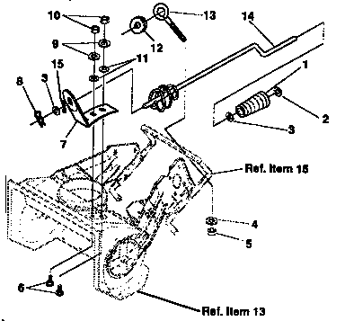 Chute control rod repair parts
