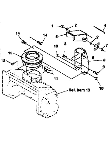 Discharge chute repair parts