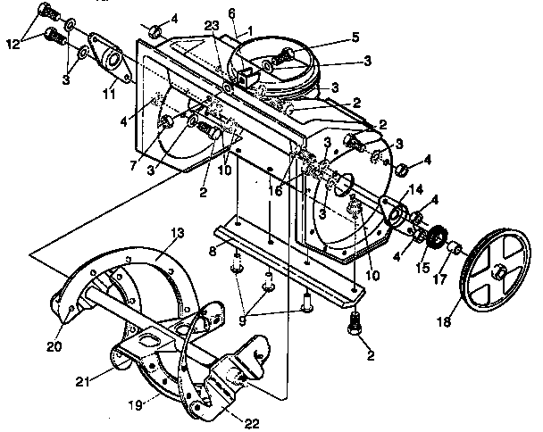 Auger housing repair parts