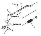 Craftsman 536884432 chute control rod repair parts diagram