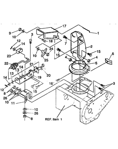 Discharge chute repair parts