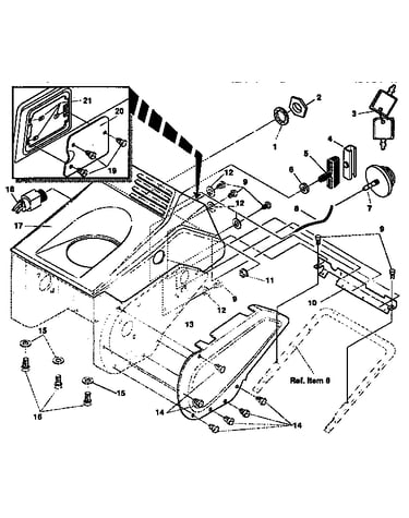 Belt cover repair parts