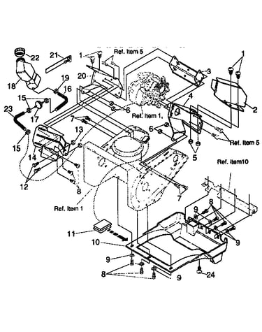 Frame components repair parts