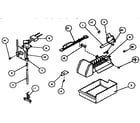 Amana TX19R-P1158504W add-on ice maker assembly diagram