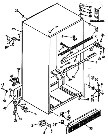 Refrigerator cabinet parts