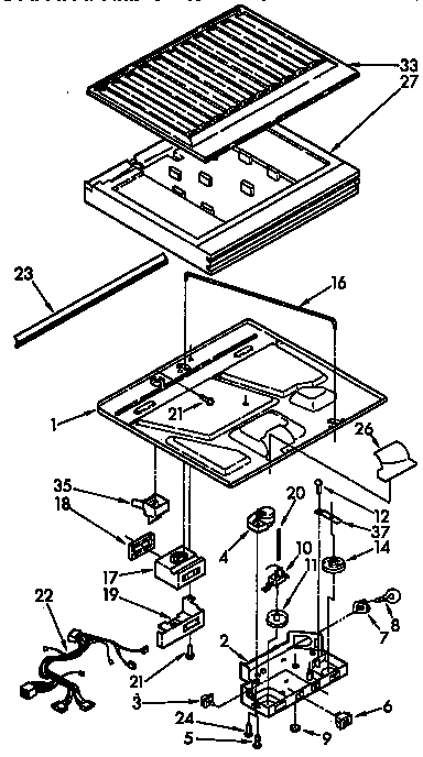 Compartment separator parts