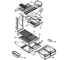 Kenmore 1069638380 shelf parts diagram