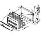Kenmore 1069738380 freezer door parts diagram