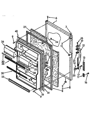 Refrigerator door parts
