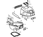Craftsman 225581505 engine cover and support plate diagram