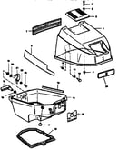 Engine cover and support plate