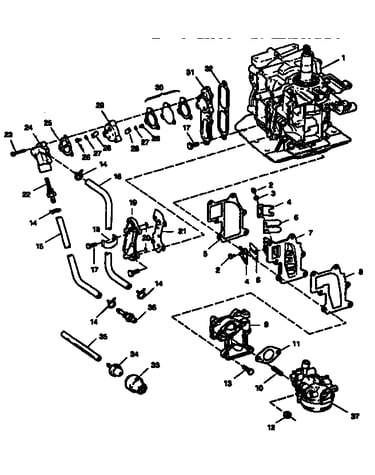 Fuel intake and recirculation system