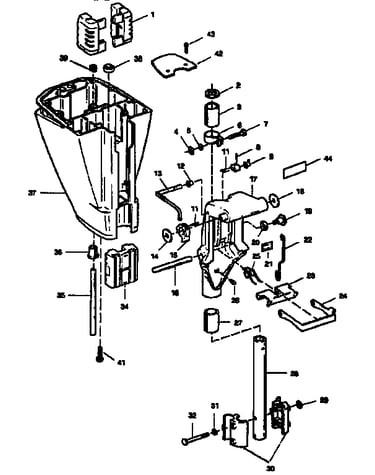 Motor leg and swivel bracket