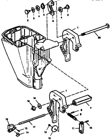 Stern brackets
