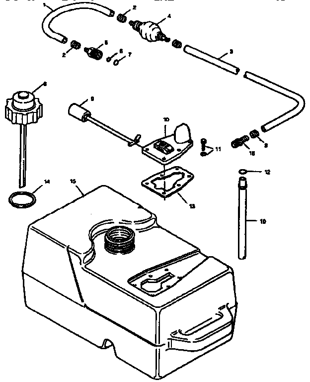 Fuel tank and line