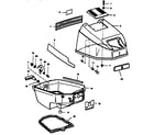 Craftsman 225581985 engine cover and support plate diagram
