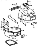 Engine cover and support plate