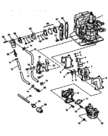 Fuel intake and recirculation system