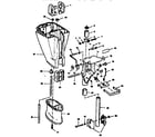 Craftsman 225581985 motor leg and swivel bracket diagram