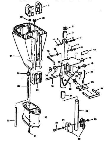 Motor leg and swivel bracket