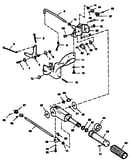 Tiller handle and throttle linkage
