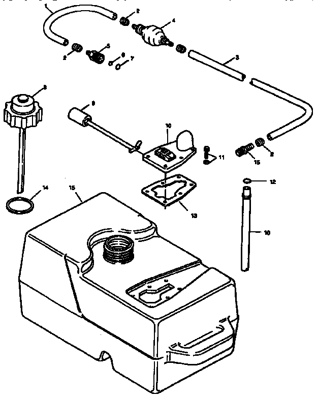 FUEL TANK AND LINE