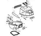 Craftsman 225581495 engine cover and support plate diagram