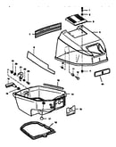 Engine cover and support plate