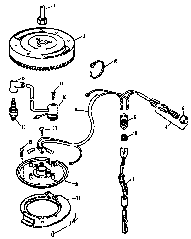 IGNITION SYSTEM GAMEFISHER 15 H.P.