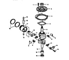 Craftsman 225581495 crankshaft and piston diagram
