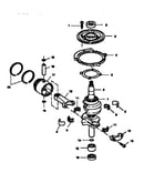 Crankshaft and piston