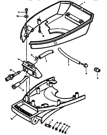 Lower cover and support plate