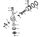 Craftsman 225587504 crankshaft and piston diagram