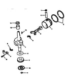 Crankshaft and piston