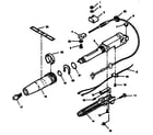 Craftsman 225587504 steering handle and twist grip throttle diagram