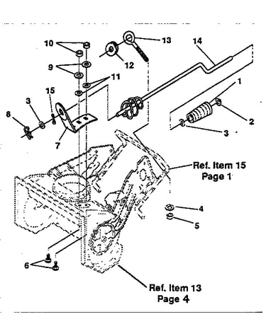 Chute control rod repair parts