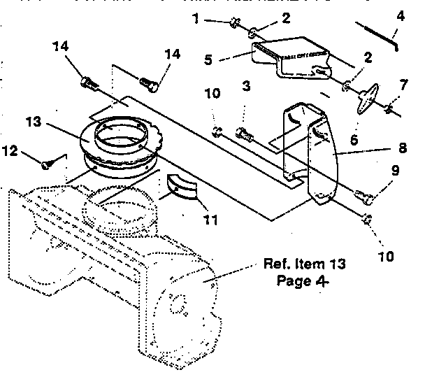 Discharge chute repair parts