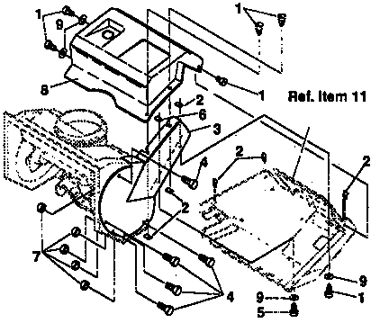 Belt cover repair parts