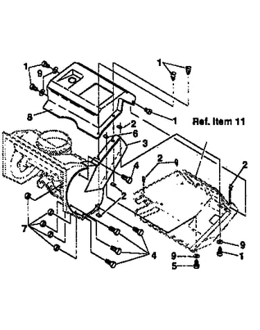 Belt cover repair parts