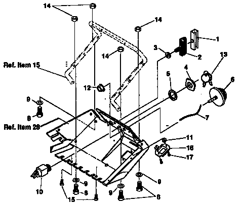 Frame components repair parts